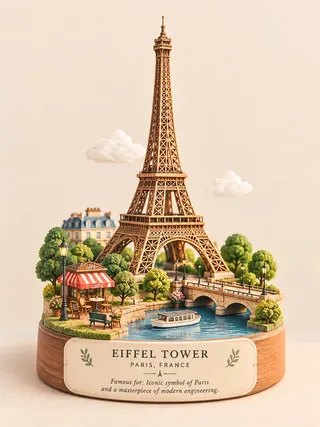 پرامپت سه‌بعدی با چت جی پی تی GPT Image : Create a premium cute miniature 3D diorama of… - تصویر 3، ساخته‌شده با چت جی پی…