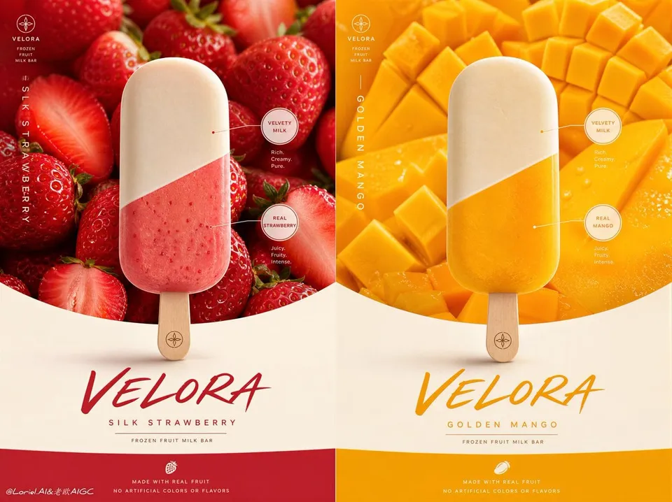 پرامپت محصول: Create a premium FMCG ice cream advertising…