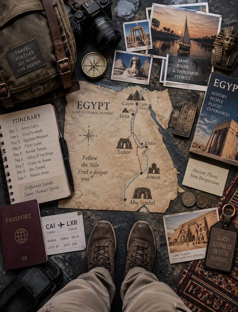 پرامپت طراحی: Create an ultra-premium top-down travel…