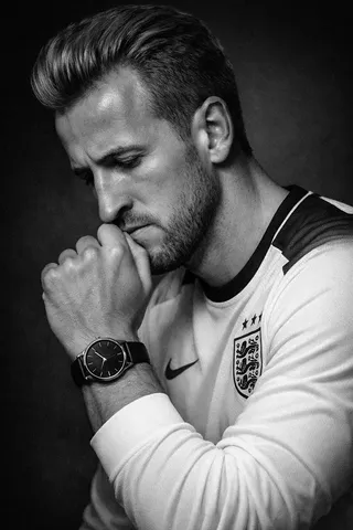 Photography prompt: Create an ultra-realistic black-and-white editorial portr...