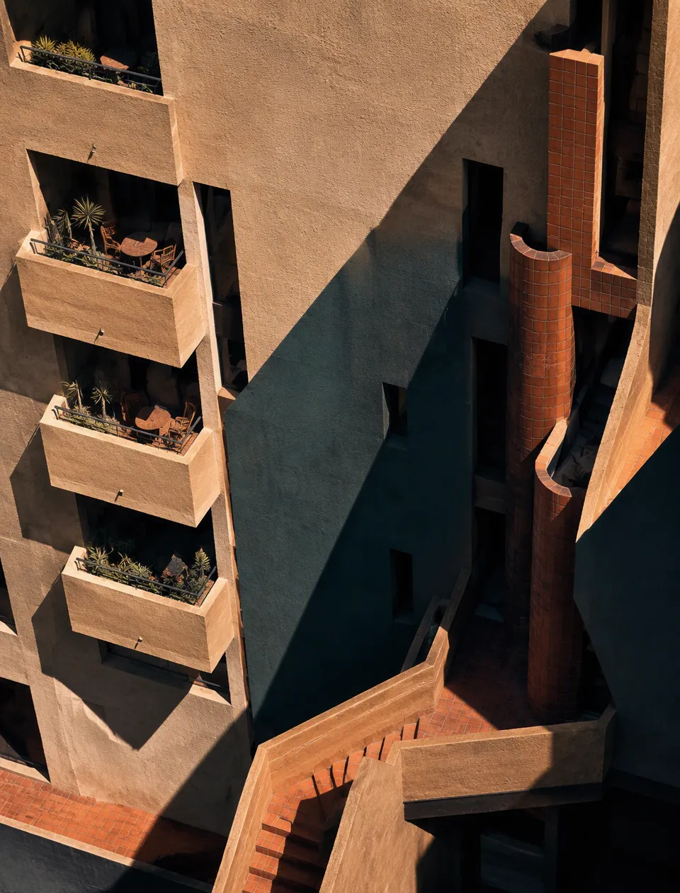پرامپت پس‌زمینه: { "prompt": "Aerial high-angle view of a…
