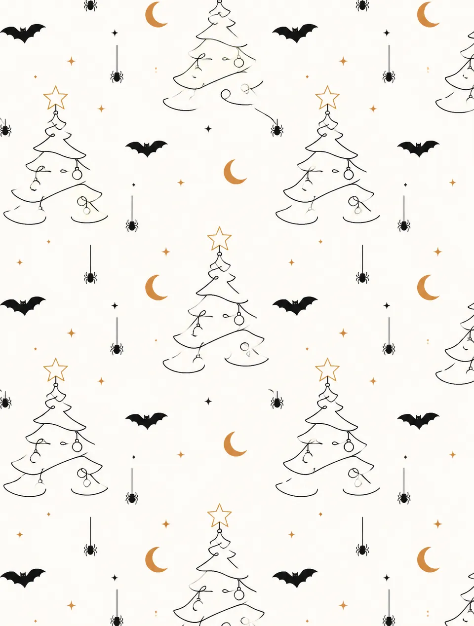 پرامپت پس‌زمینه: Repeating pattern design with small bats,…