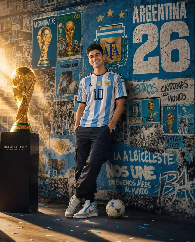 Ultra-realistic sports advertising poster featuring a you...
