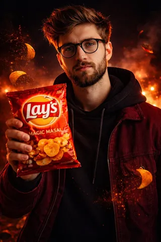 پرامپت عکاسی با چت جی پی تی GPT Image : A cinematic, ultra-realistic advertising shot… - ساخته‌شده با چت جی پی تی GPT Image