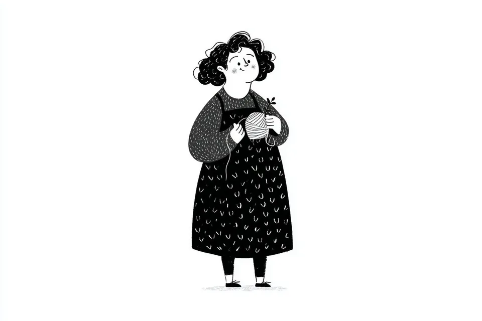 پرامپت سه‌بعدی با چت جی پی تی GPT Image : A simple black-and-white illustration of a… - ساخته‌شده با چت جی پی تی GPT Image