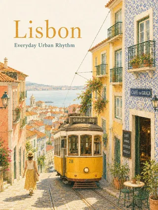 پرامپت سه‌بعدی با چت جی پی تی GPT Image : Dreamy vintage travel poster illustration of… - ساخته‌شده با چت جی پی تی GPT Image