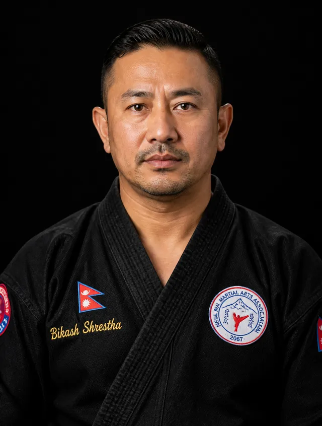 A middle-aged man with a short, neatly groomed hairstyle ...