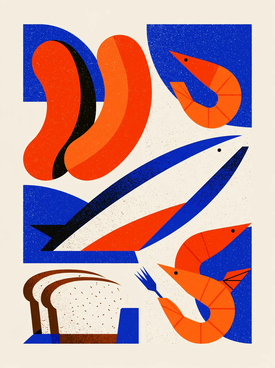 پرامپت سه‌بعدی با میدجرنی: Modern flat design food illustration,… - ساخته‌شده با میدجرنی