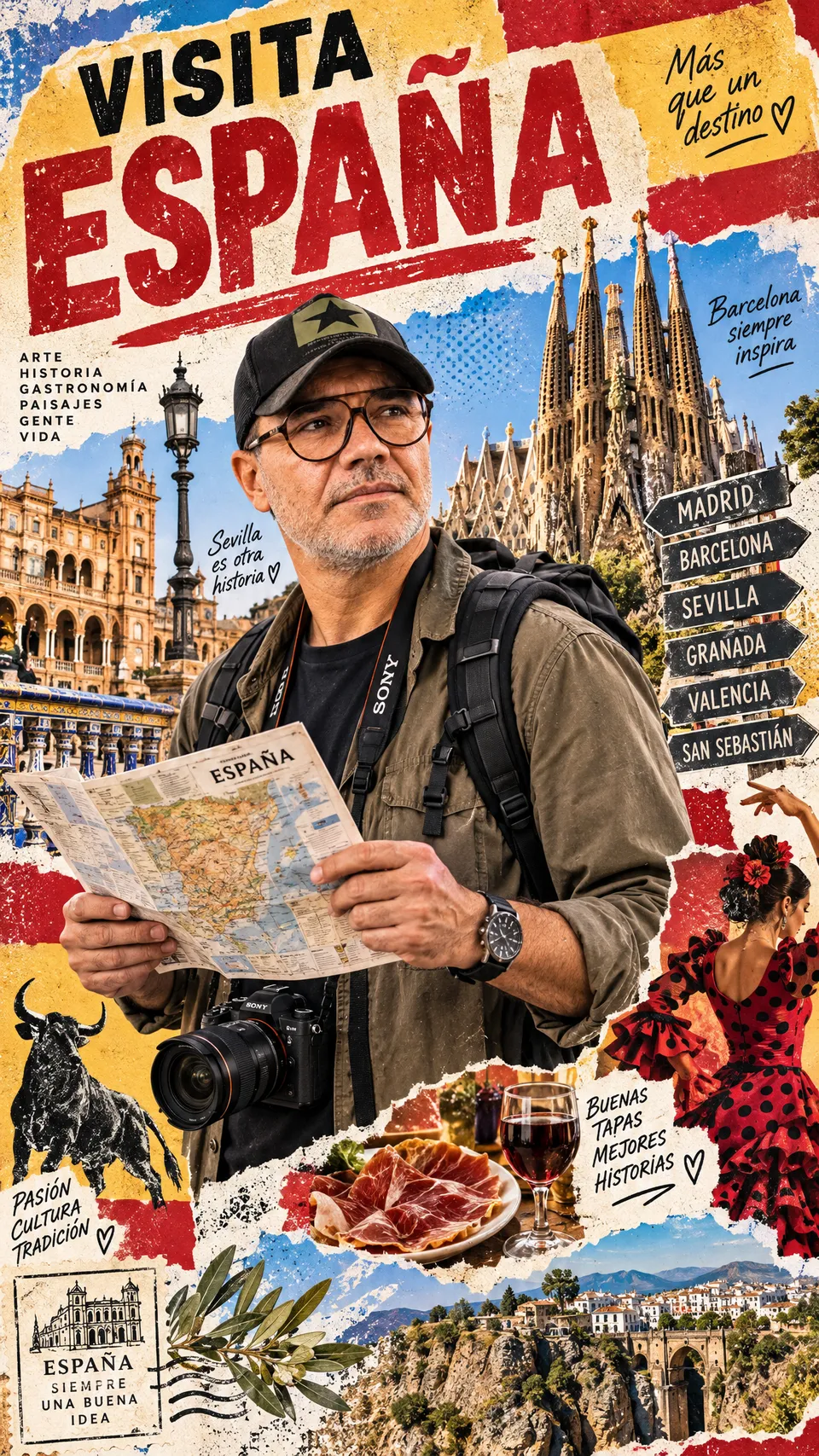 پرامپت طراحی با چت جی پی تی GPT Image : Create a stylized travel poster / graphic… - ساخته‌شده با چت جی پی تی GPT Image