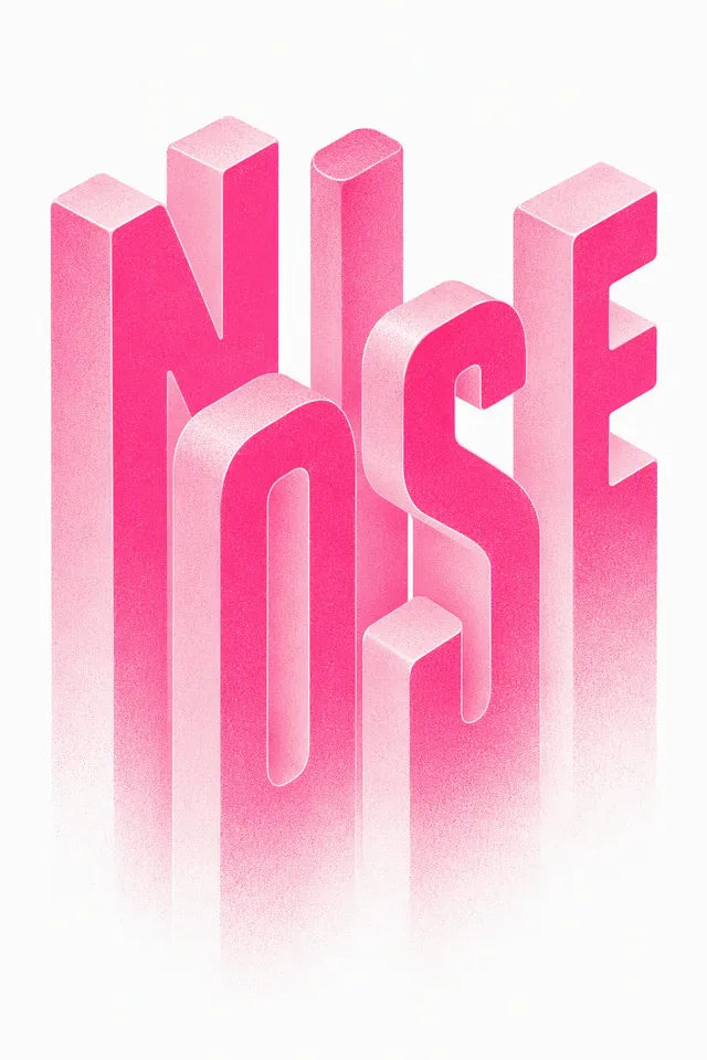 Minimal isometric typographic poster on a pure white back...