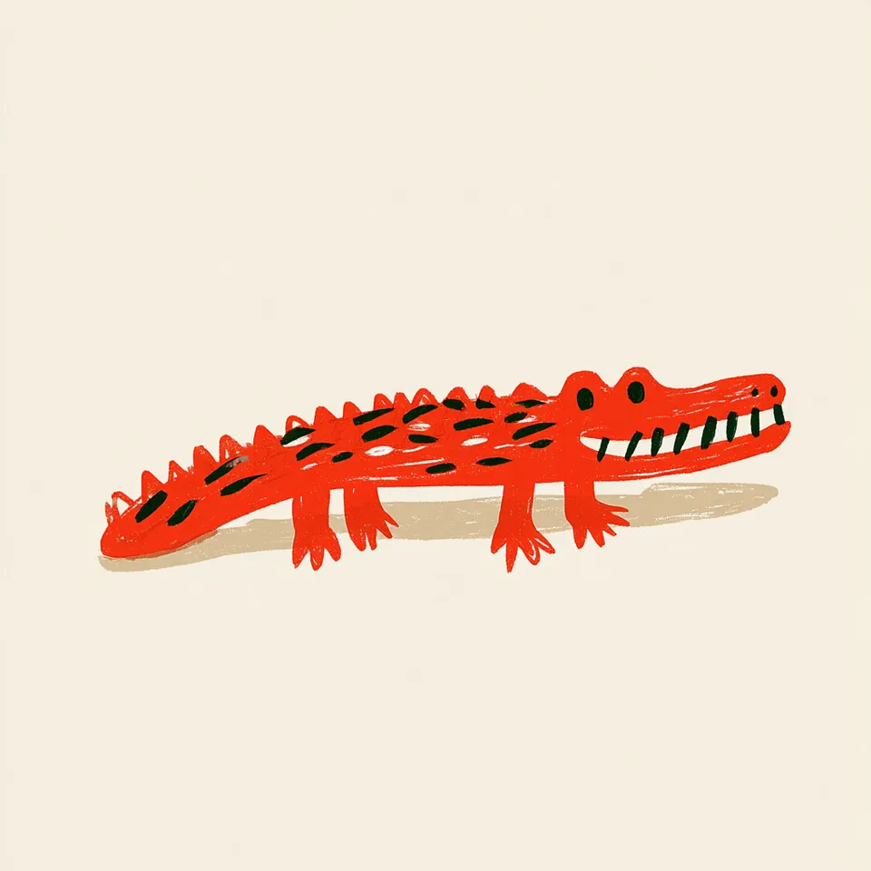 پرامپت پس‌زمینه با میدجرنی: Crocodile - ساخته‌شده با میدجرنی