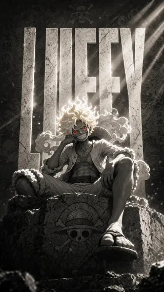 Wallpaper prompt with ChatGPT GPT Image : Create a dramatic cinematic anime character poster inspir...