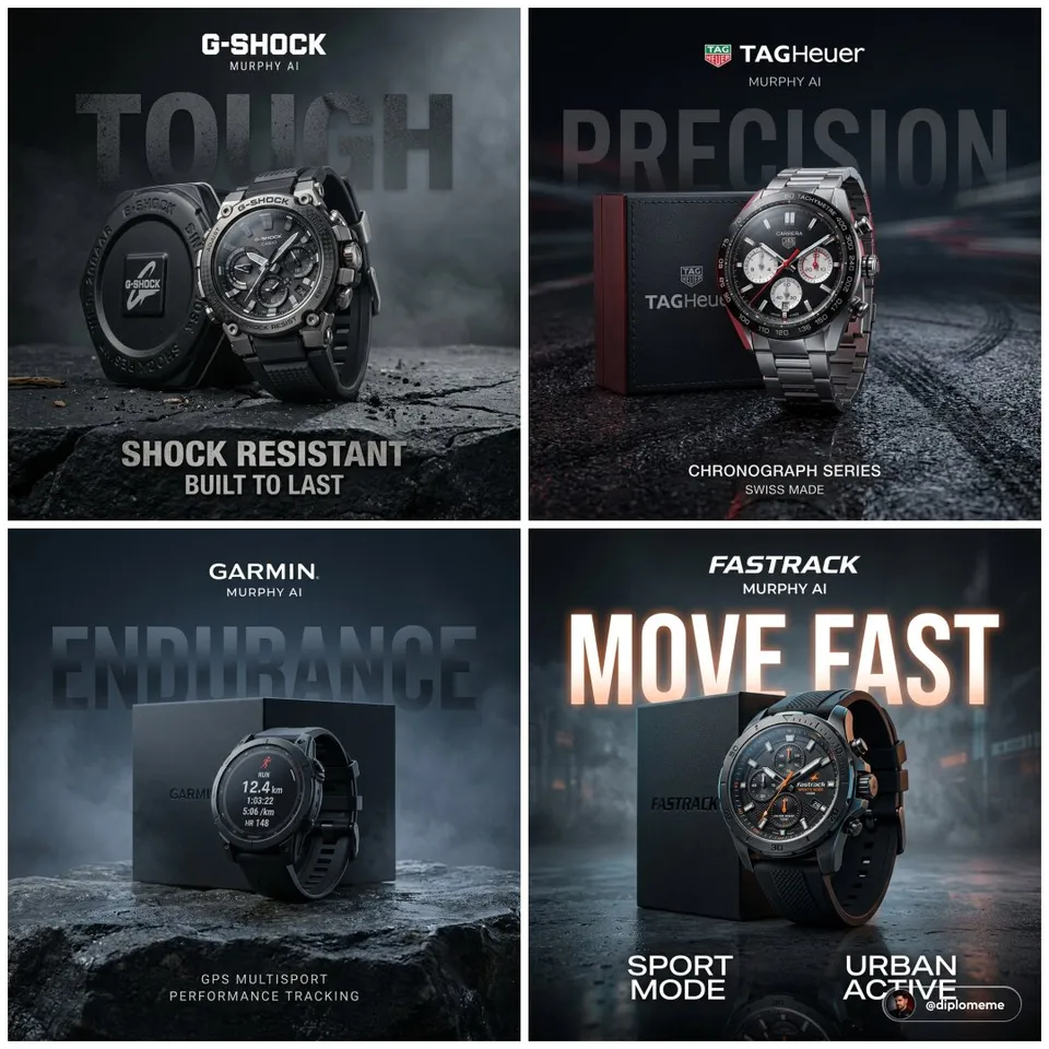پرامپت محصول با چت جی پی تی GPT Image : TAG Heuer — Track Surface REAL, NOT FAKE… - ساخته‌شده با چت جی پی تی GPT Image