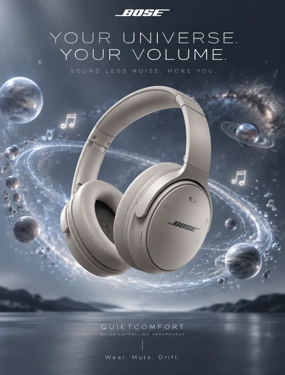 پرامپت محصول با چت جی پی تی GPT Image : 【角色设定】你是世界级 3C 商业摄影师 + Bose 品牌创意总监 +… - ساخته‌شده با چت جی پی تی GPT Image