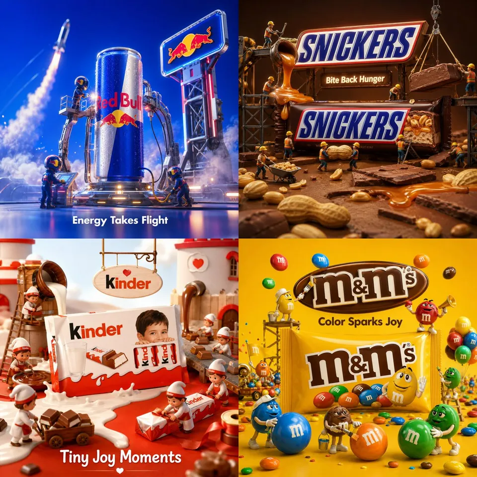پرامپت لوگو با چت جی پی تی GPT Image : Create a premium playful 3D advertising poster… - ساخته‌شده با چت جی پی تی GPT Image