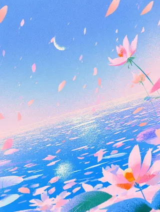 پرامپت سه‌بعدی با میدجرنی: Flowers in the Mirror, Moon in the Water.xxxx - ساخته‌شده با میدجرنی