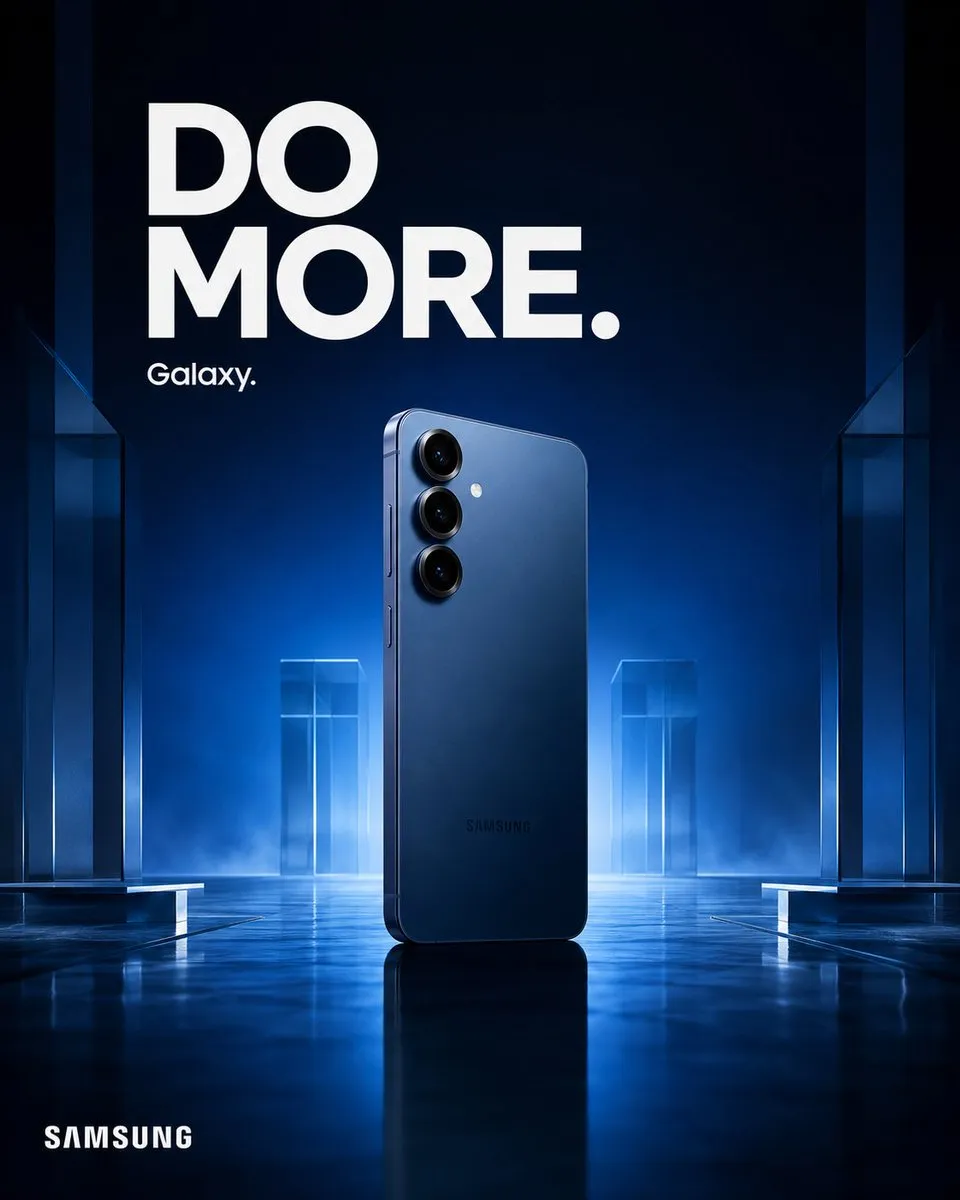 پرامپت محصول با چت جی پی تی GPT Image : Create a premium agency-level Samsung Galaxy… - ساخته‌شده با چت جی پی تی GPT Image