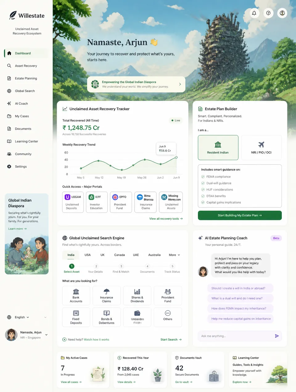 پرامپت لوگو با چت جی پی تی GPT Image : design a website for Willestate, an Unclaimed… - ساخته‌شده با چت جی پی تی GPT Image
