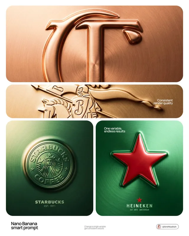 [BRAND NAME] + [COLOR]

Act as a Senior CGI Artist and Brand Identity Director specializing in premium logo materializations. Your reference