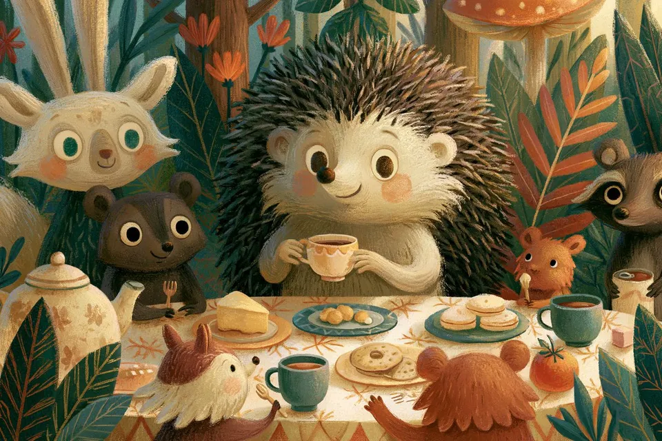 پرامپت سه‌بعدی با AI: Whimsical children’s book illustration of a… - ساخته‌شده با AI