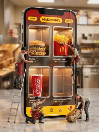 پرامپت سه‌بعدی با نانو بنانا جمینای : Ultra-realistic creative advertising scene… - ساخته‌شده با نانو بنانا جمینای