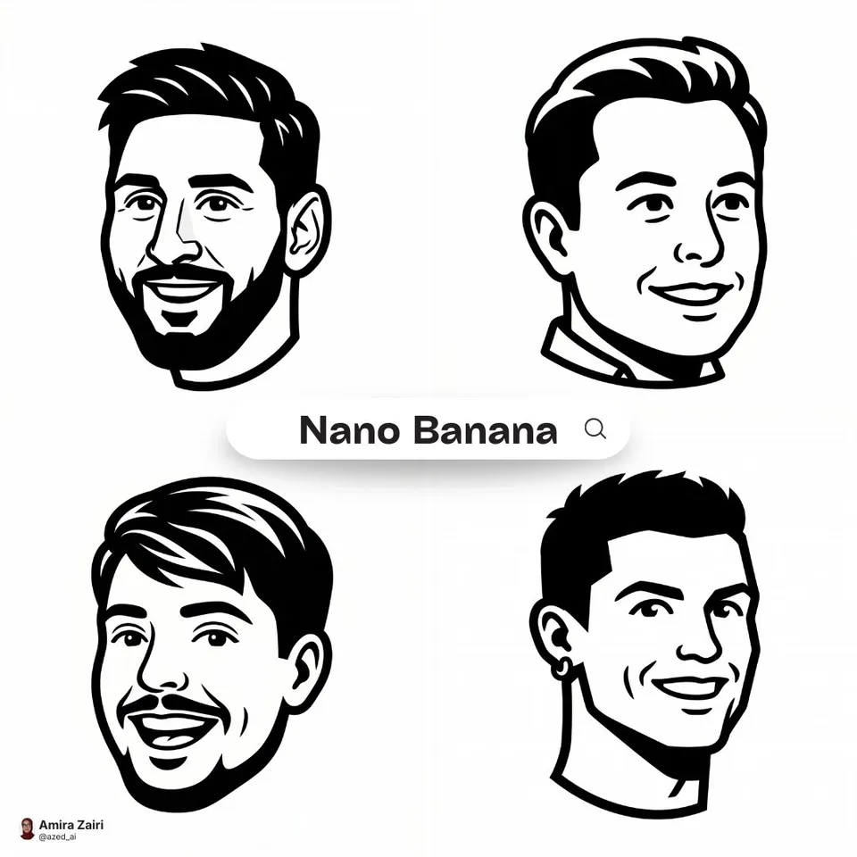 پرامپت سه‌بعدی با نانو بنانا جمینای : Create a clean high-contrast vector mascot… - ساخته‌شده با نانو بنانا جمینای