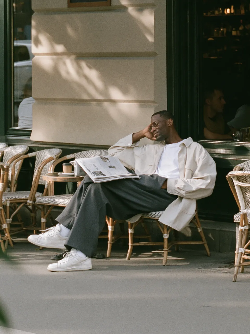 پرامپت عکاسی با میدجرنی: candid street photograph, Black man in his… - ساخته‌شده با میدجرنی