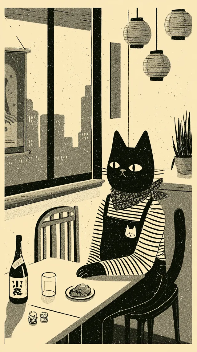 پرامپت سه‌بعدی با میدجرنی: Flat modern risograph-style poster… - تصویر 3، ساخته‌شده با میدجرنی
