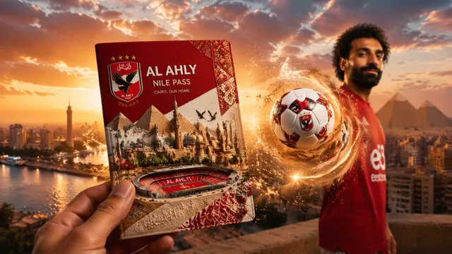 Mohamed Salah Create a Nile‑inspired red and white pass: ...
