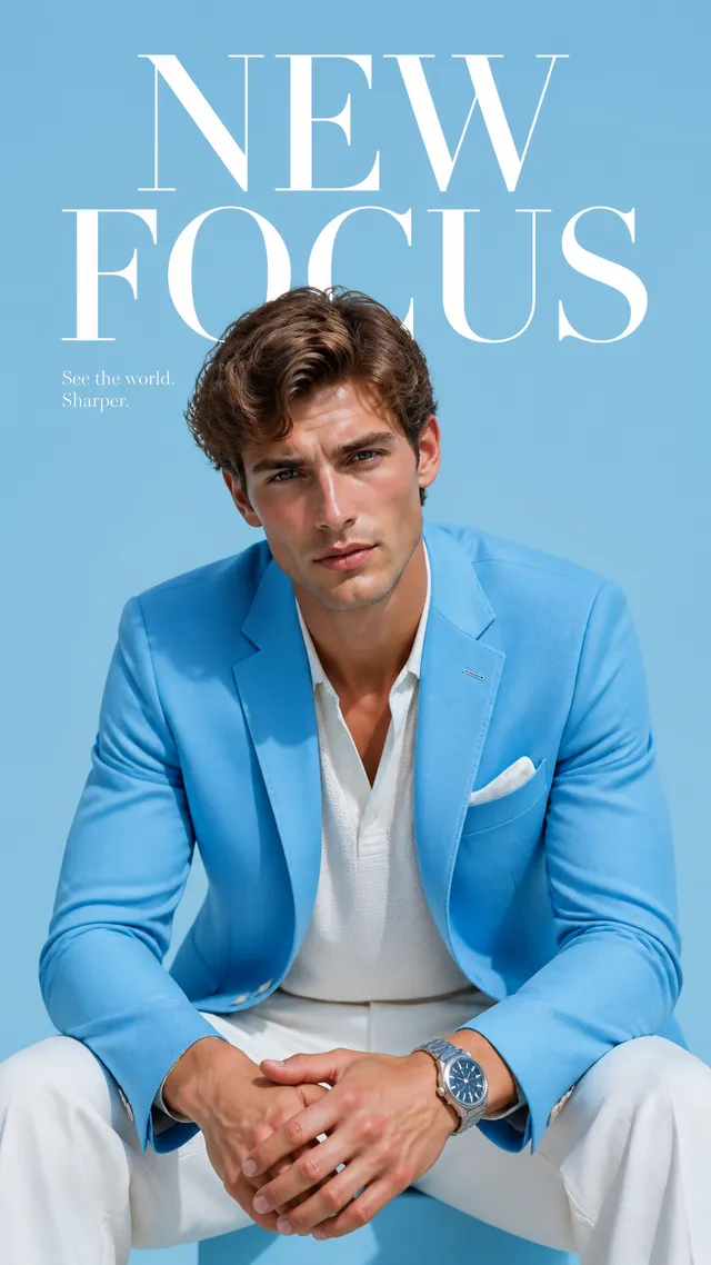 Luxury fashion editorial.