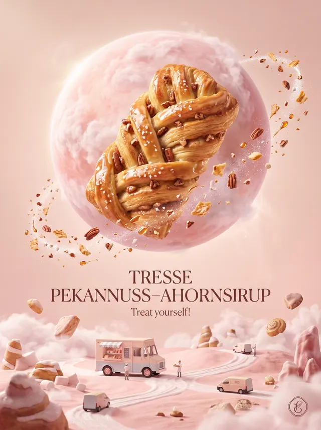Ultra-Premium Advertising Poster – Tresse Pekannuss–Ahorn...