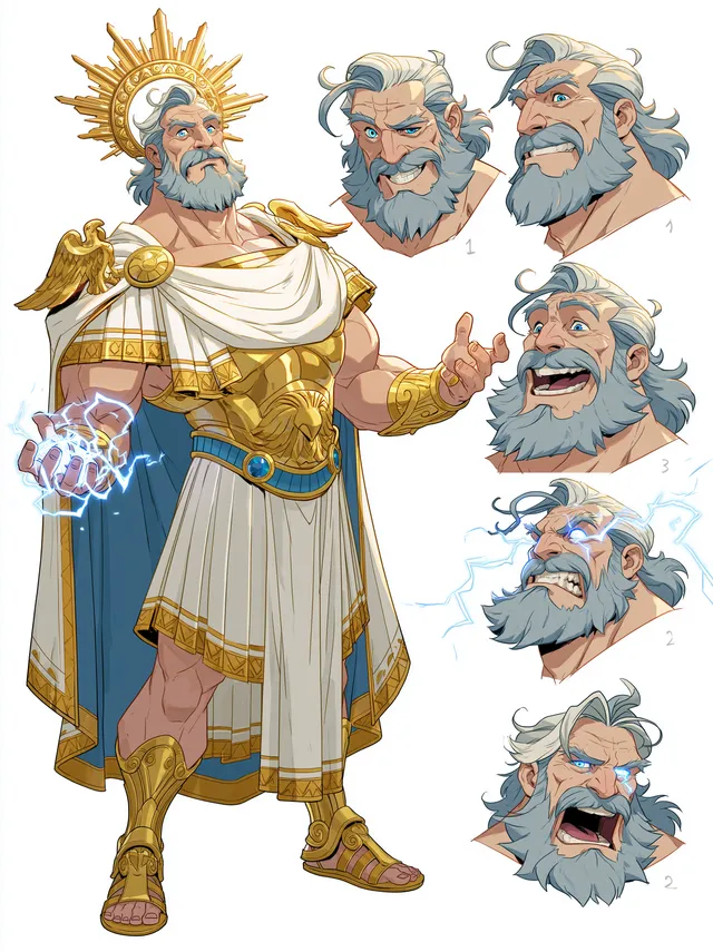 پرامپت استوری‌بورد با میدجرنی: Full body editorial character reference sheet,… - تصویر 3، ساخته‌شده با میدجرنی