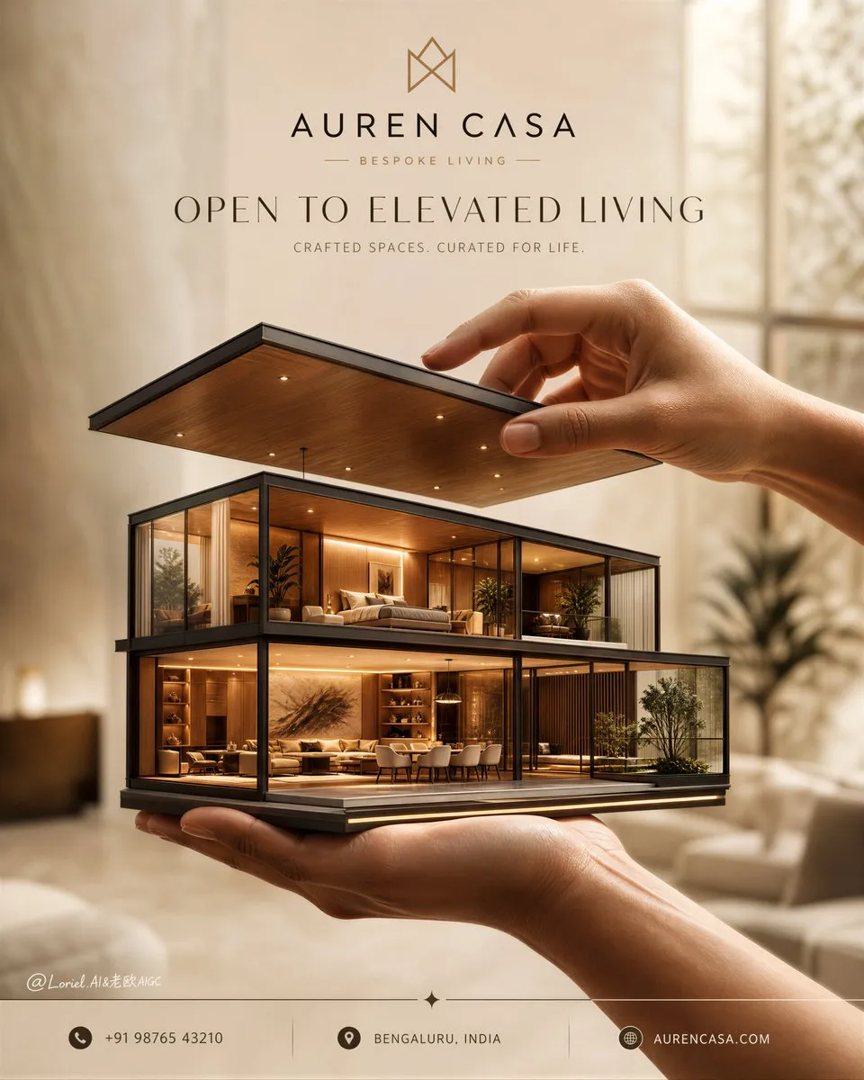 پرامپت لوگو: Create a premium vertical real-estate sales…