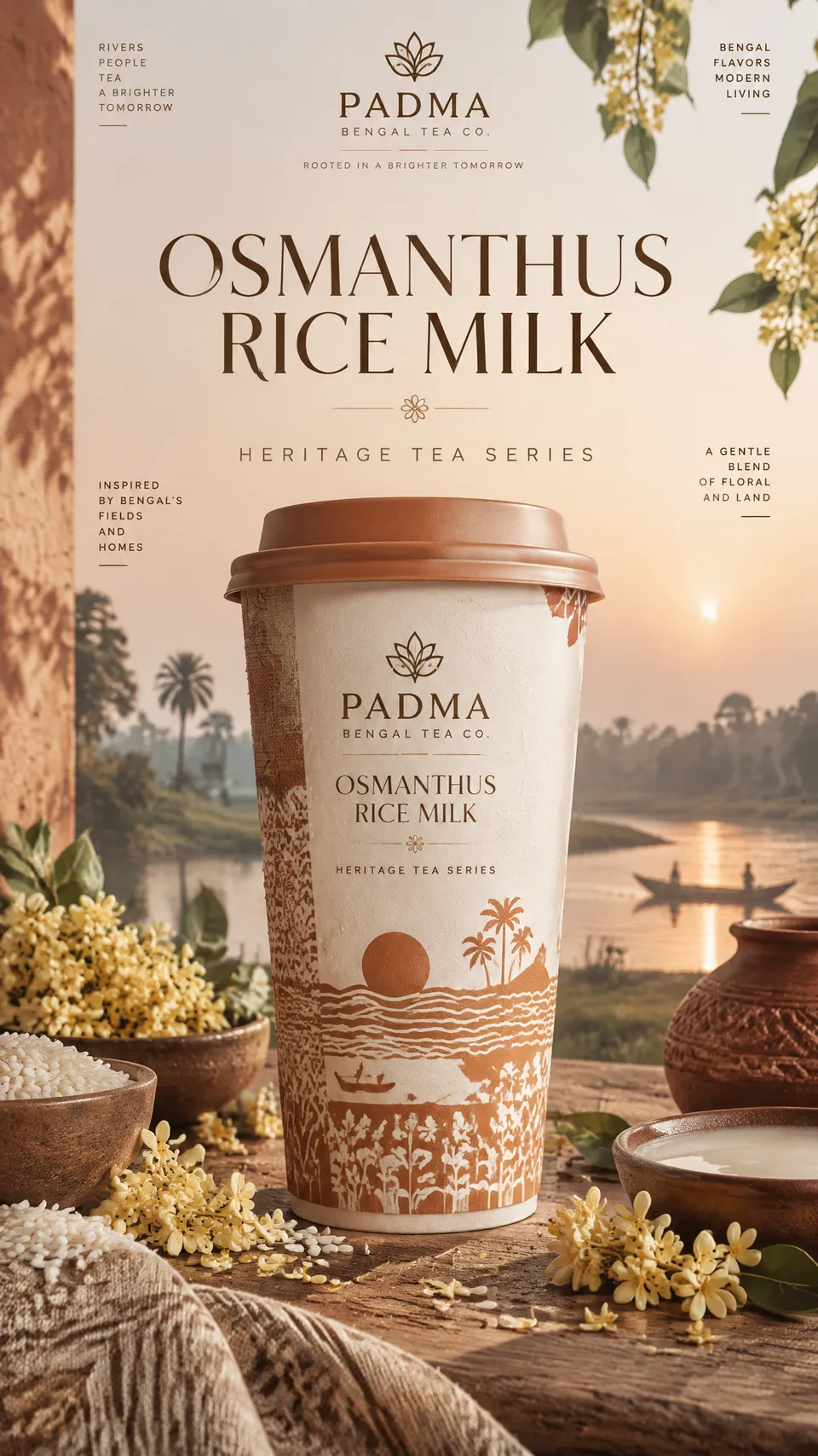 پرامپت محصول با چت جی پی تی GPT Image : Generate a premium Bengali-inspired tea… - ساخته‌شده با چت جی پی تی GPT Image