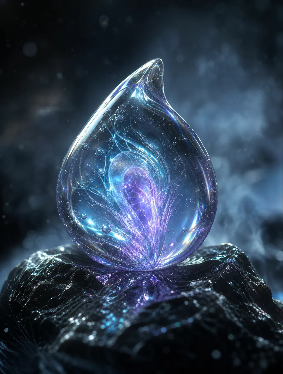 پرامپت پس‌زمینه با چت جی پی تی GPT Image : A mysterious alien seed resting on polished… - ساخته‌شده با چت جی پی تی GPT Image