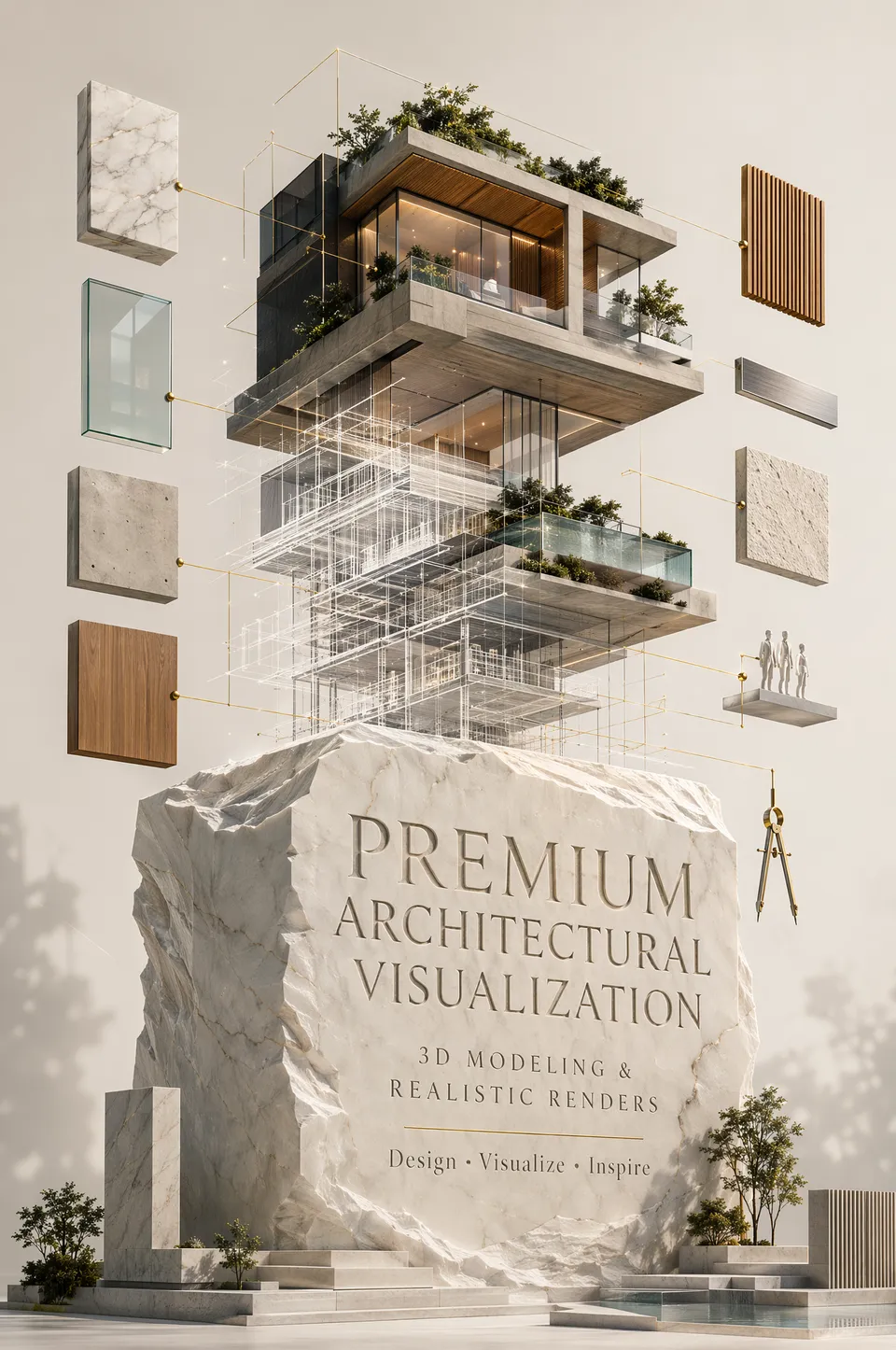 پرامپت طراحی با چت جی پی تی GPT Image : Create a spectacular vertical luxury… - ساخته‌شده با چت جی پی تی GPT Image
