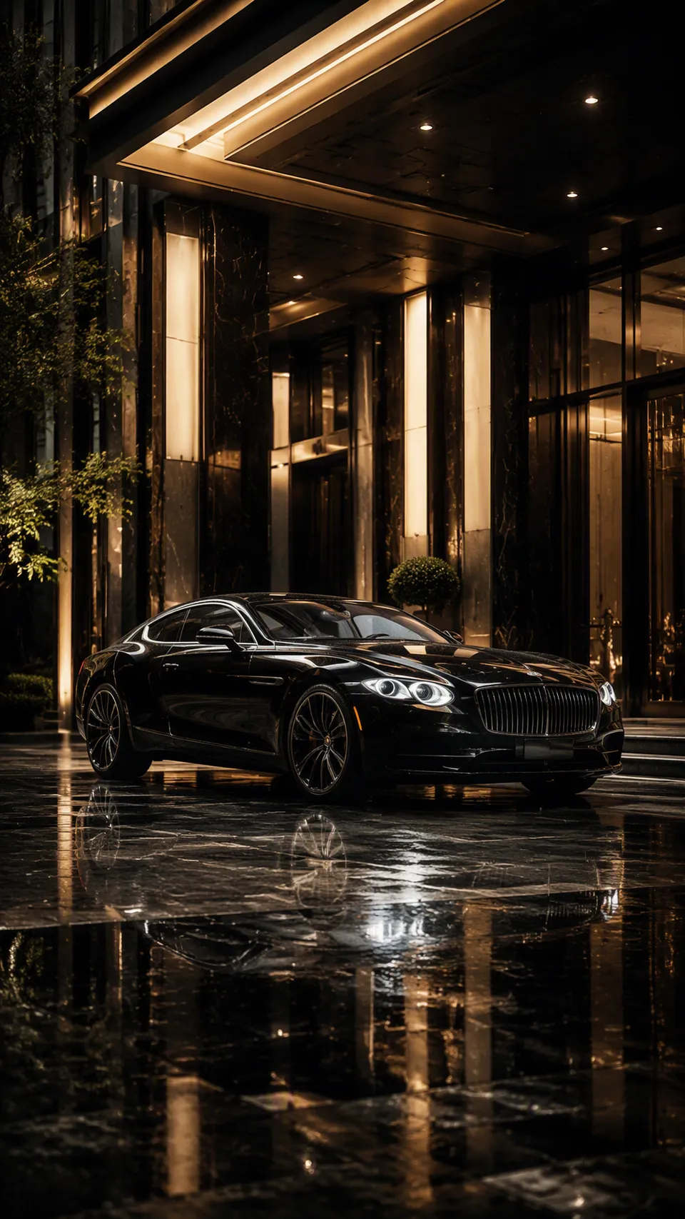 پرامپت پس‌زمینه با چت جی پی تی GPT Image : Luxury automotive photography, an elegant… - ساخته‌شده با چت جی پی تی GPT Image