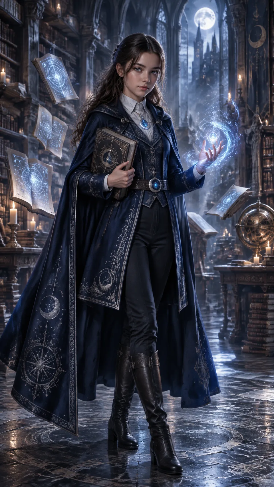 پرامپت استوری‌بورد با چت جی پی تی GPT Image : Create a cinematic fantasy character portrait… - ساخته‌شده با چت جی پی تی GPT…