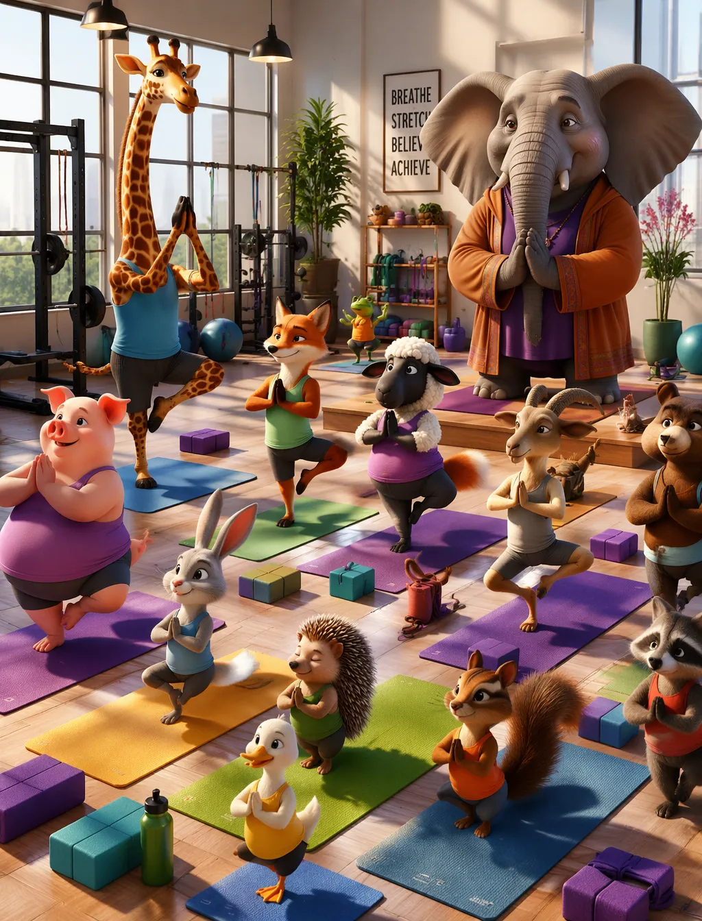 پرامپت سه‌بعدی با چت جی پی تی GPT Image : A close-up whimsical, hyper-detailed 3D Pixar… - ساخته‌شده با چت جی پی تی GPT Image