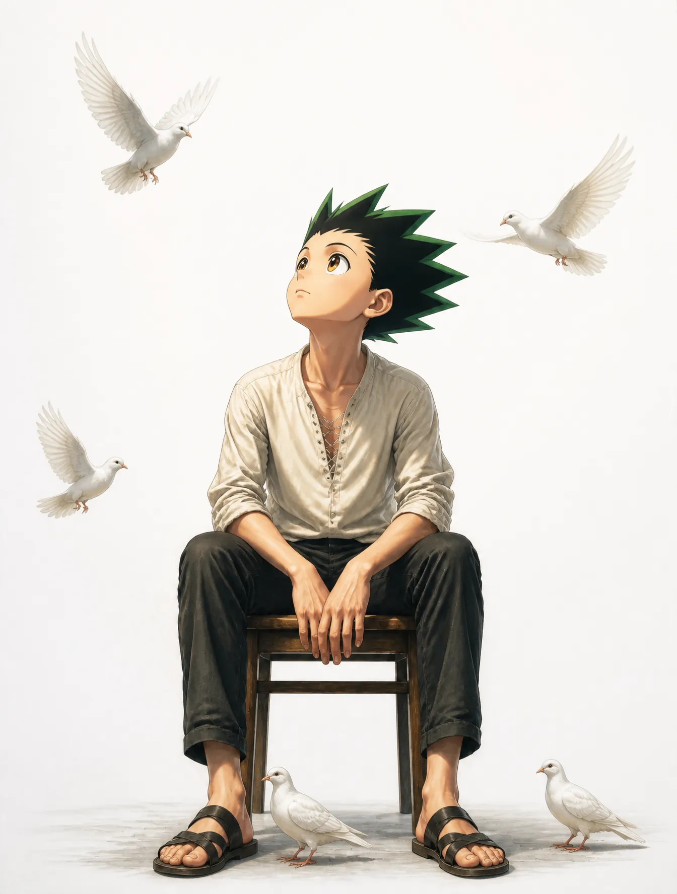 پرامپت سه‌بعدی با چت جی پی تی GPT Image : dont make a lot of birds and make the birds… - ساخته‌شده با چت جی پی تی GPT Image