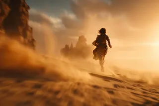 پرامپت عکاسی: A cinematic tracking shot of a Subject…