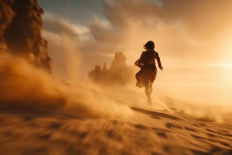 پرامپت عکاسی: A cinematic tracking shot of a Subject…