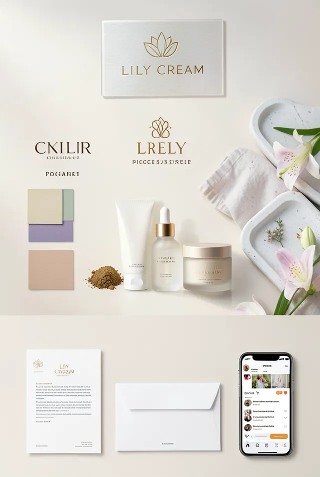 Create a high-end luxury brand identity presentation for ...