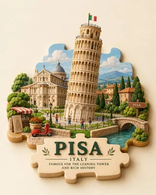 پرامپت سه‌بعدی با چت جی پی تی GPT Image : Create a charming 3D puzzle-piece travel scene… - تصویر 3، ساخته‌شده با چت جی پی…