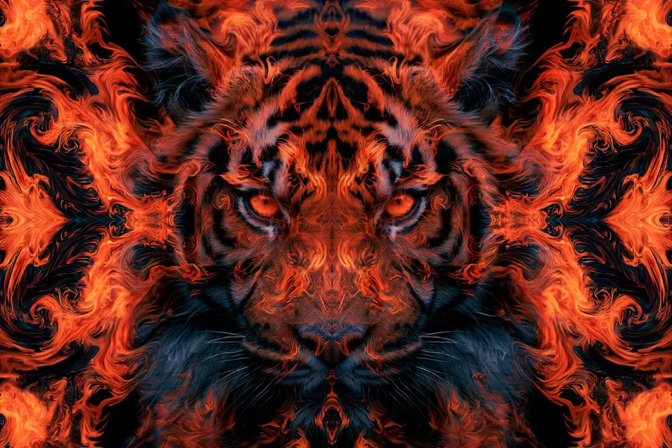 پرامپت سه‌بعدی: Subject transformed into a Kaleidoscopic…