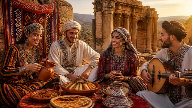 Create an ultra-realistic cultural artwork using all uplo...