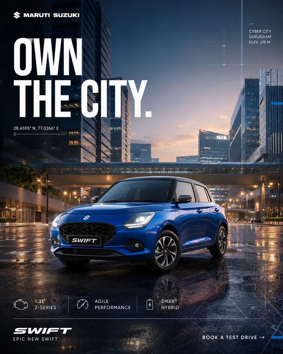 پرامپت محصول با چت جی پی تی GPT Image : Act as the Global Automotive Creative Director… - ساخته‌شده با چت جی پی تی GPT Image