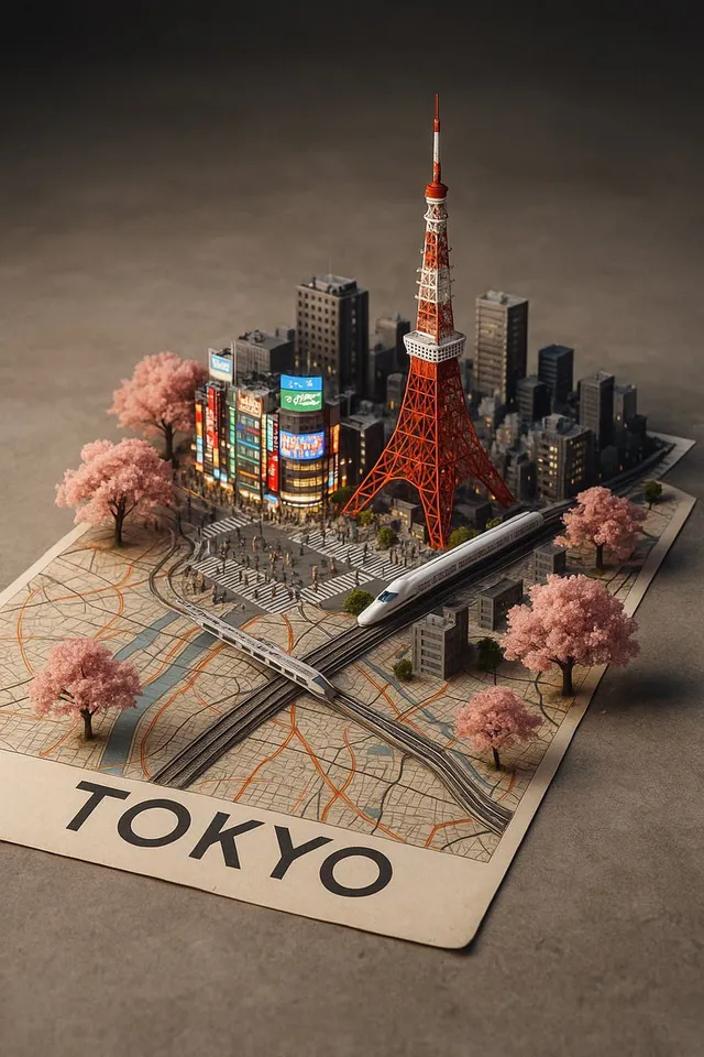 A street-style map of [CITY_NAME] placed on a {MAP_SURFAC...