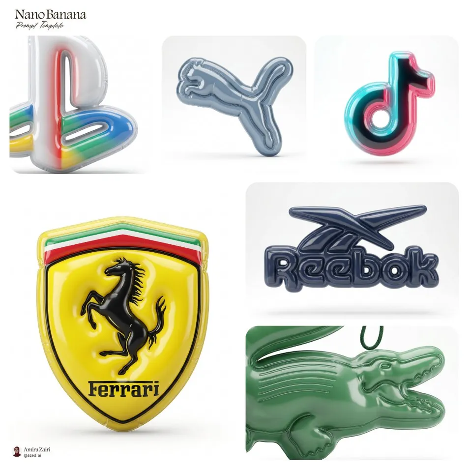 پرامپت لوگو با نانو بنانا جمینای : Create a hyper-realistic 3D render of the Logo… - ساخته‌شده با نانو بنانا جمینای