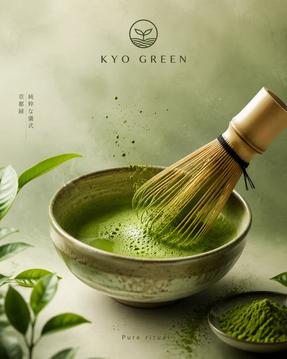 پرامپت محصول با چت جی پی تی GPT Image : Create a serene premium matcha advertising… - ساخته‌شده با چت جی پی تی GPT Image